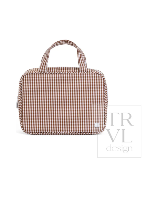 TRVL Carry On - Gingham Coco