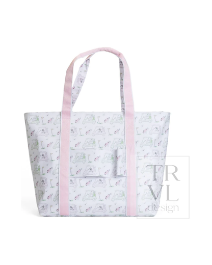TRVL Jumbo Tote - Putt Putt Pink