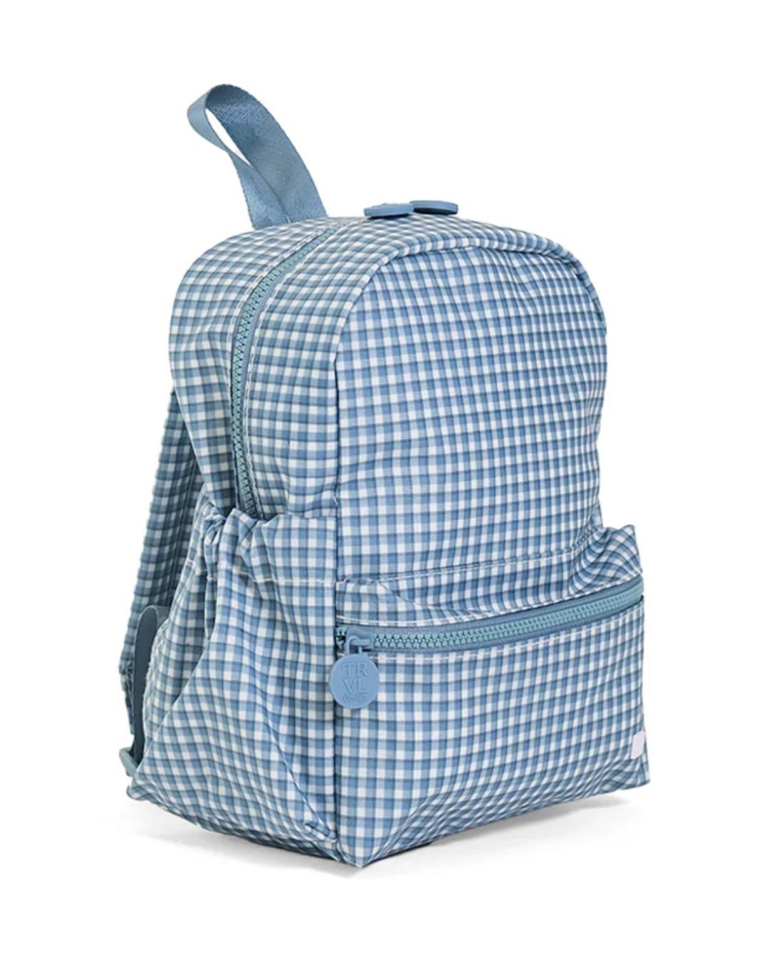 TRVL Mini Backer - Rodeo Check Indigo