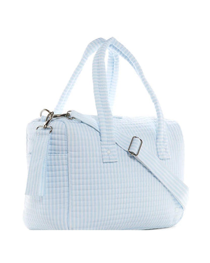 TRVL Quilted Stroller Bag - Pimlico Stripe Blue