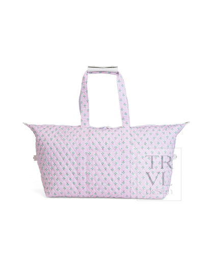 TRVL Quilted Top Zip Weekender - Petite Fleur Pink