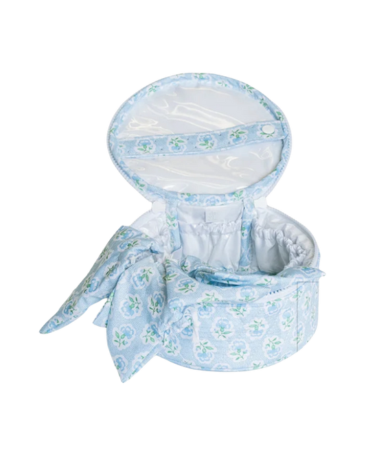 TRVL Quilted Jewel Round - Petite Fleur Blue