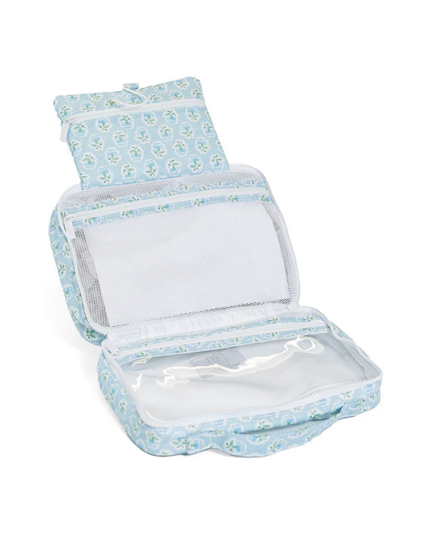 TRVL Bundle Up Hanging Toiletry Bag - Petite Fleur Blue