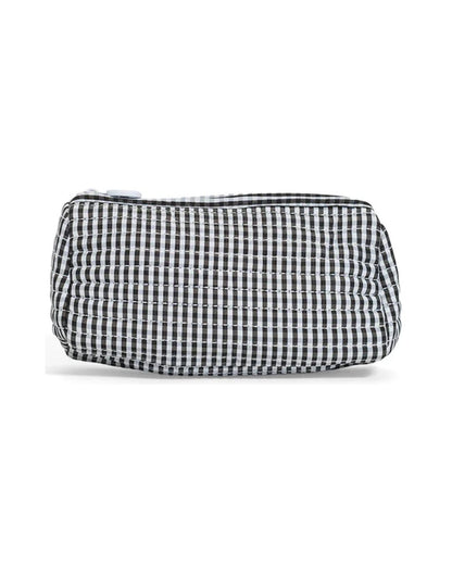 TRVL Quilted Pochette Bag - Gingham Black