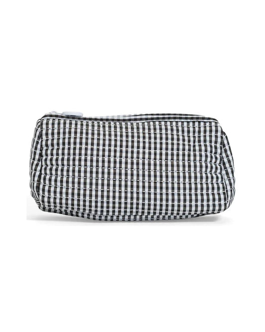 TRVL Quilted Pochette Bag - Gingham Black
