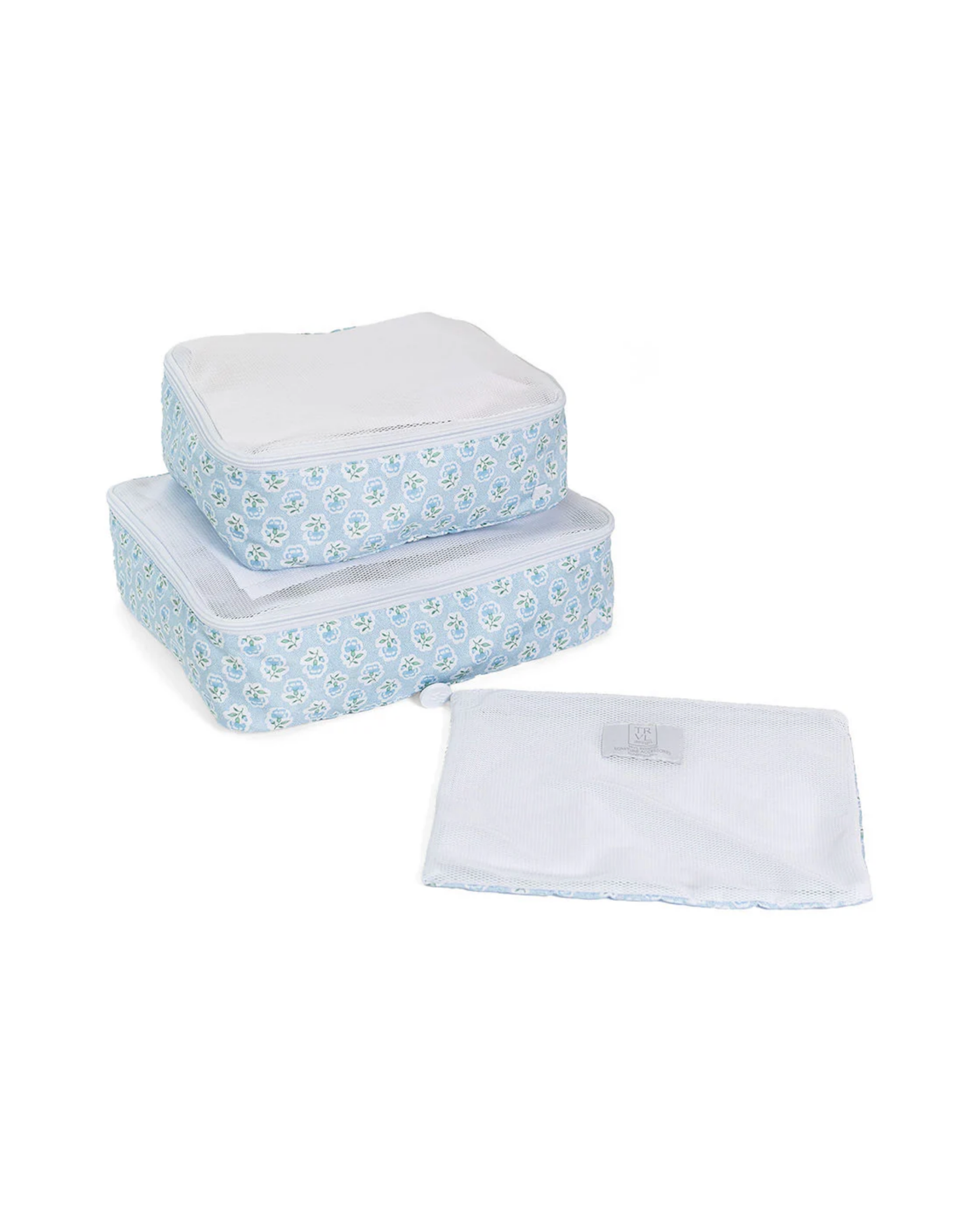 TRVL Mini Squad Packing Cubes - Petite Fleur Blue