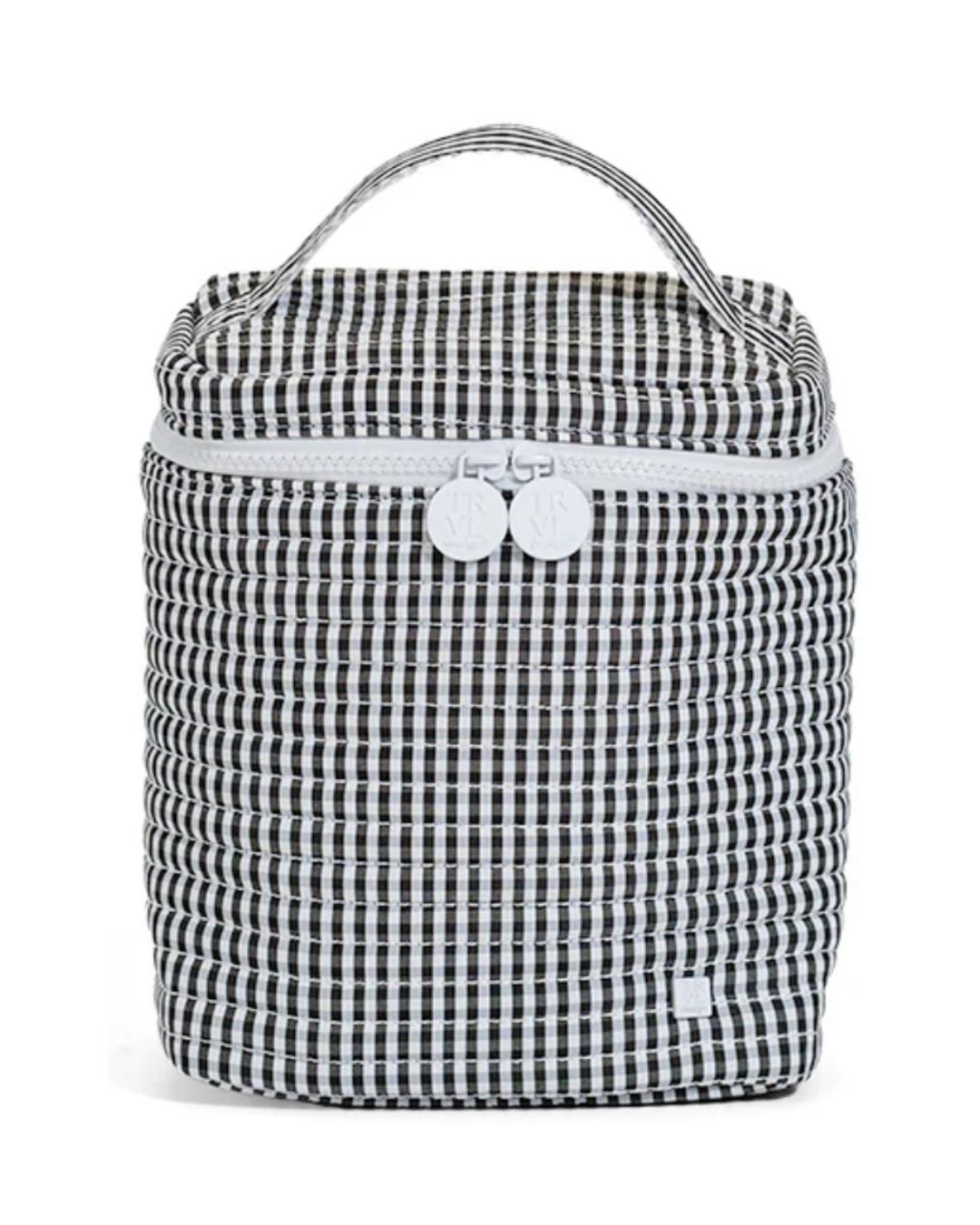 TRVL Quilted Go Go Insulated Lunch Bag - Gingham Black