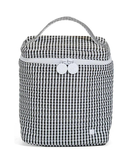 TRVL Quilted Go Go Insulated Lunch Bag - Gingham Black