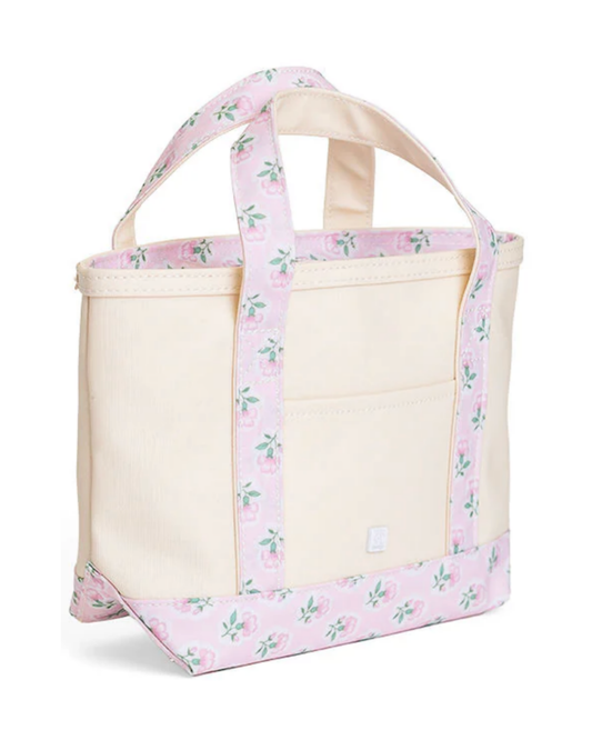 TRVL Mini Tote - Petite Fleur Pink Trim