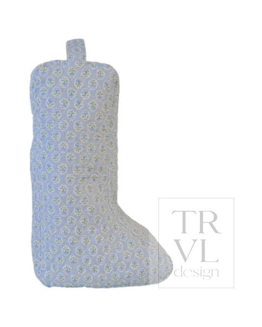 TRVL Quilted Boot Bag - Petite Fleur Blue