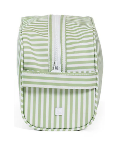 TRVL Stowaway Toiletry Bag - Pimlico Stripe Sage