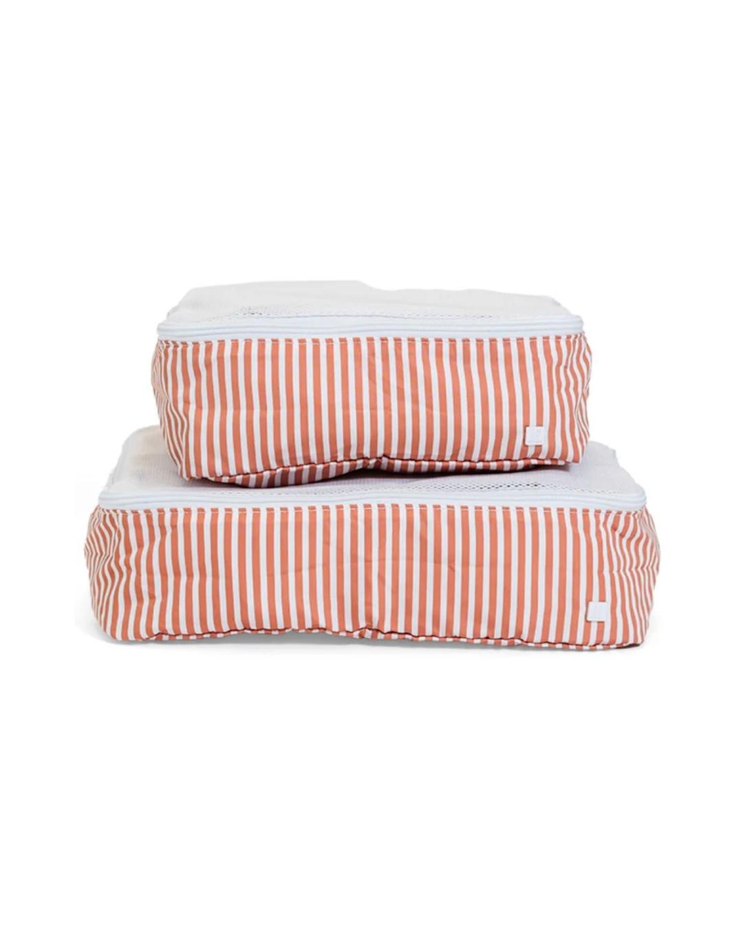 TRVL Mini Squad Packing Cubes - Pimlico Stripe Rust