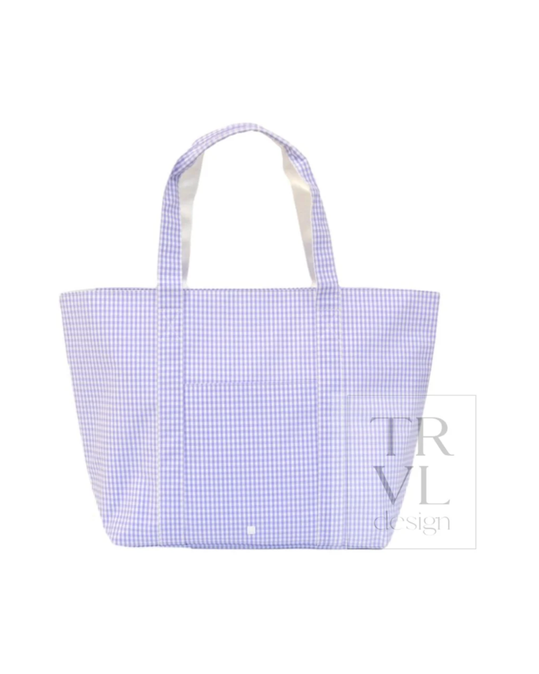 TRVL Jumbo Tote - Gingham Lilac