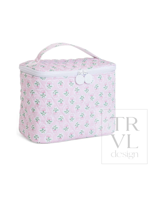 TRVL Quilted Tall Train Bag - Petite Fleur Pink