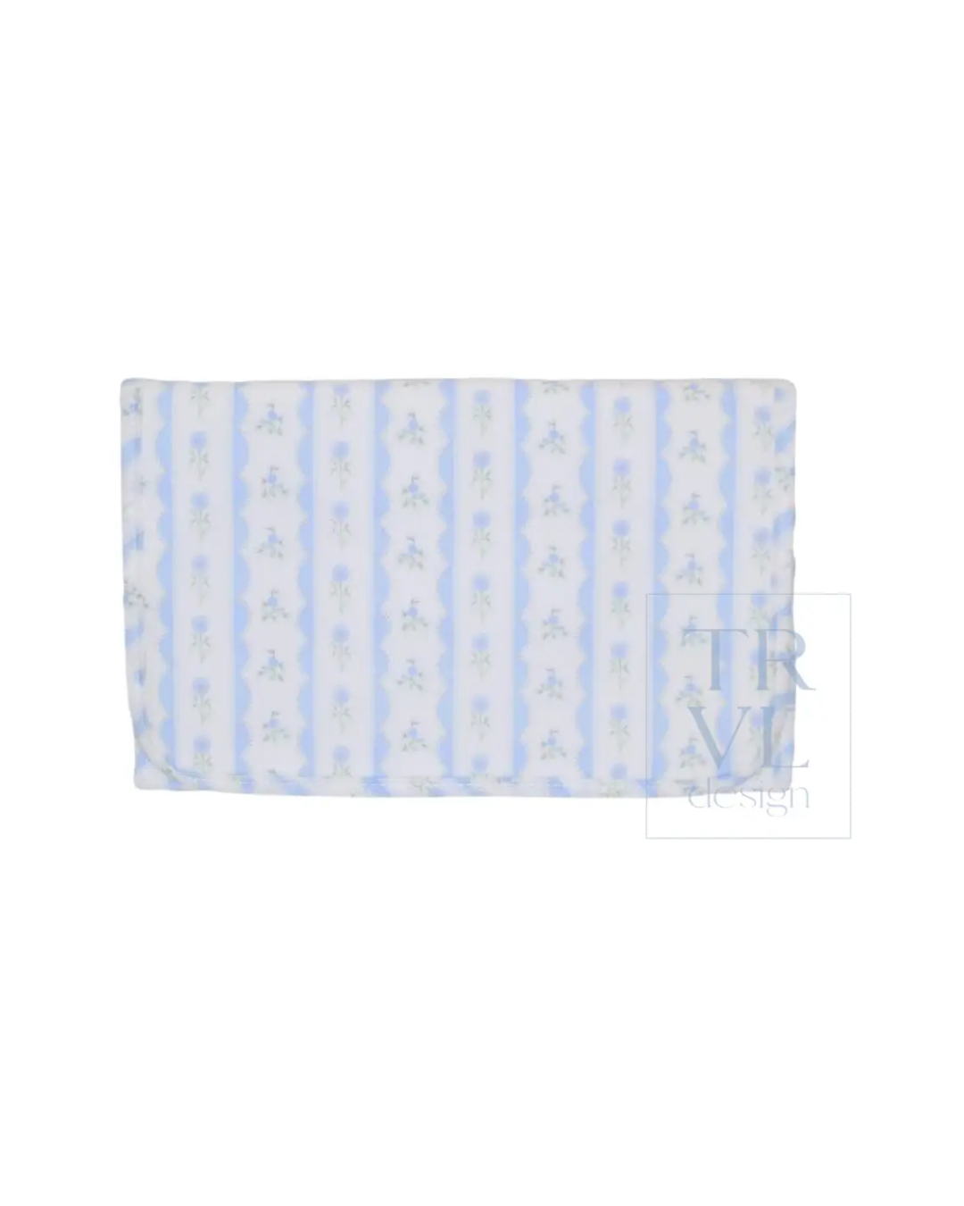 TRVL Game Changer Pad in Ribbon Floral Blue, portable changing pad