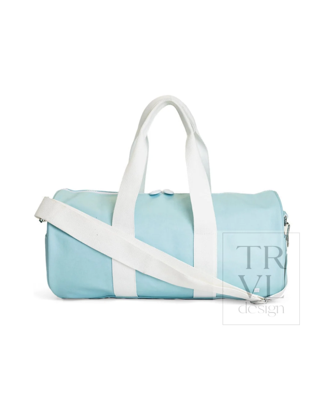 TRVL Large Roll Duffel Bag - Coated Canvas Lake Blue