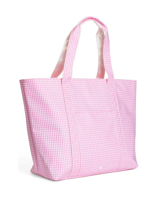 TRVL Jumbo Tote - Gingham Pink