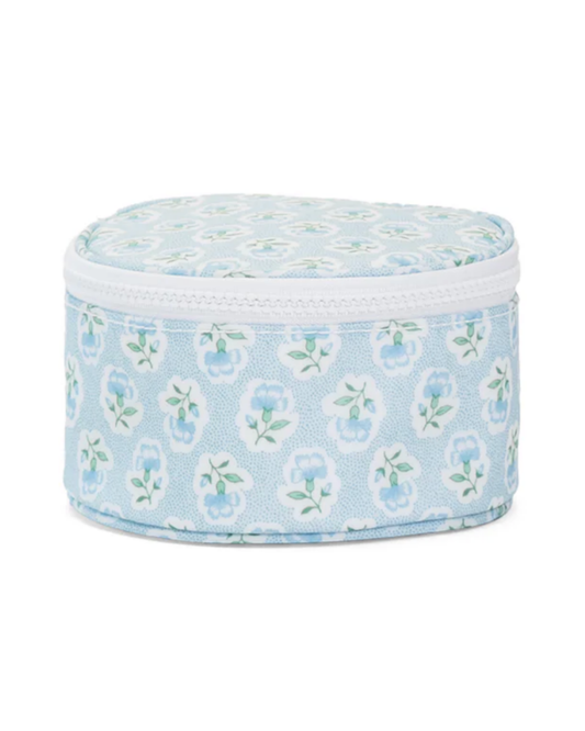 TRVL Jewel Round Case - Petite Fleur Blue