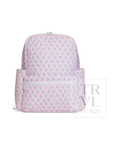 TRVL Quilted XL Backpacker - Petite Fleur Pink