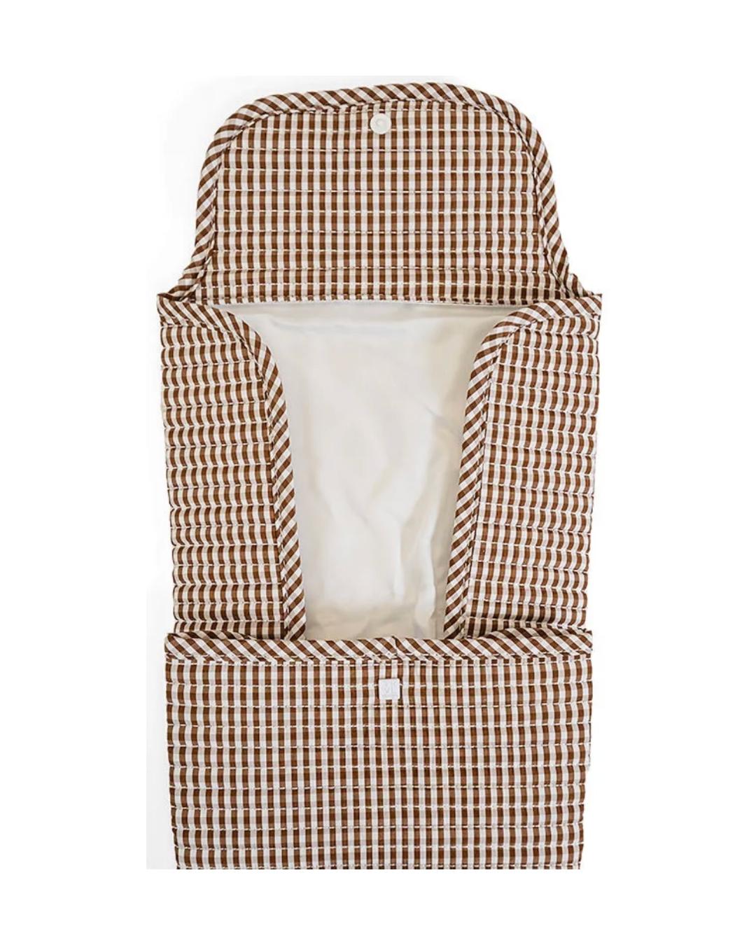 TRVL Quilted Changing Mat - Gingham Coco