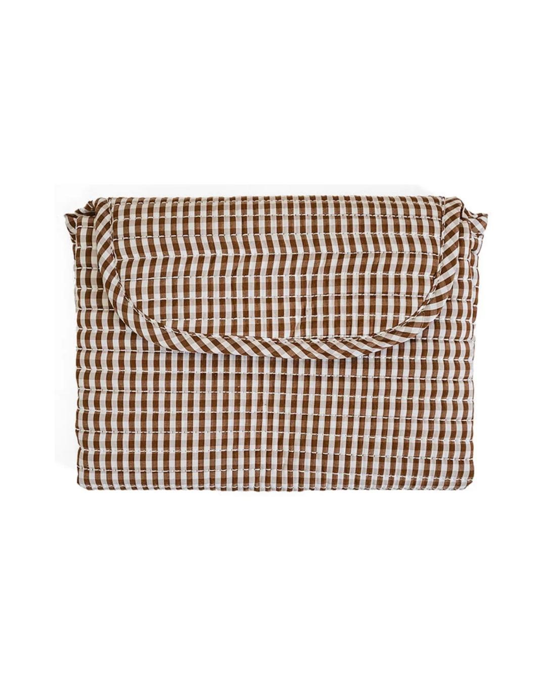 TRVL Quilted Changing Mat - Gingham Coco