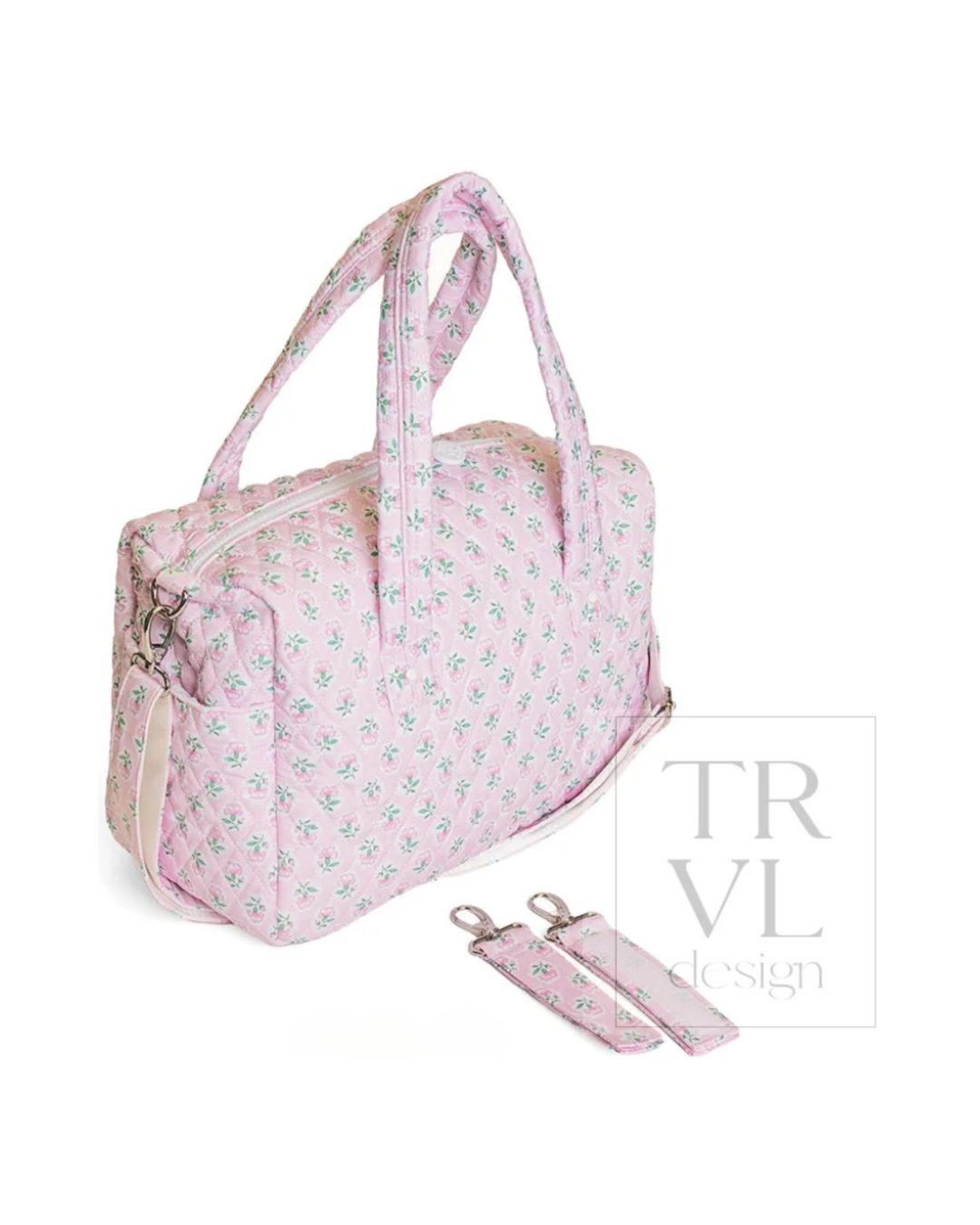 TRVL Quilted Stroller Bag - Petite Fleur Pink