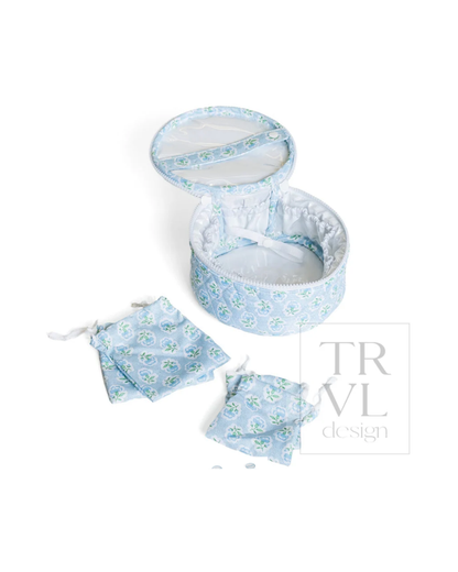 TRVL Quilted Jewel Round - Petite Fleur Blue
