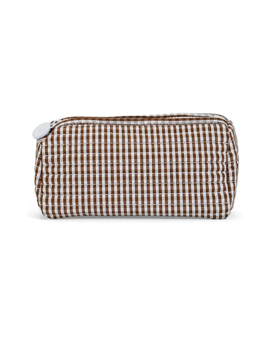 TRVL Quilted Pochette Bag - Gingham Coco