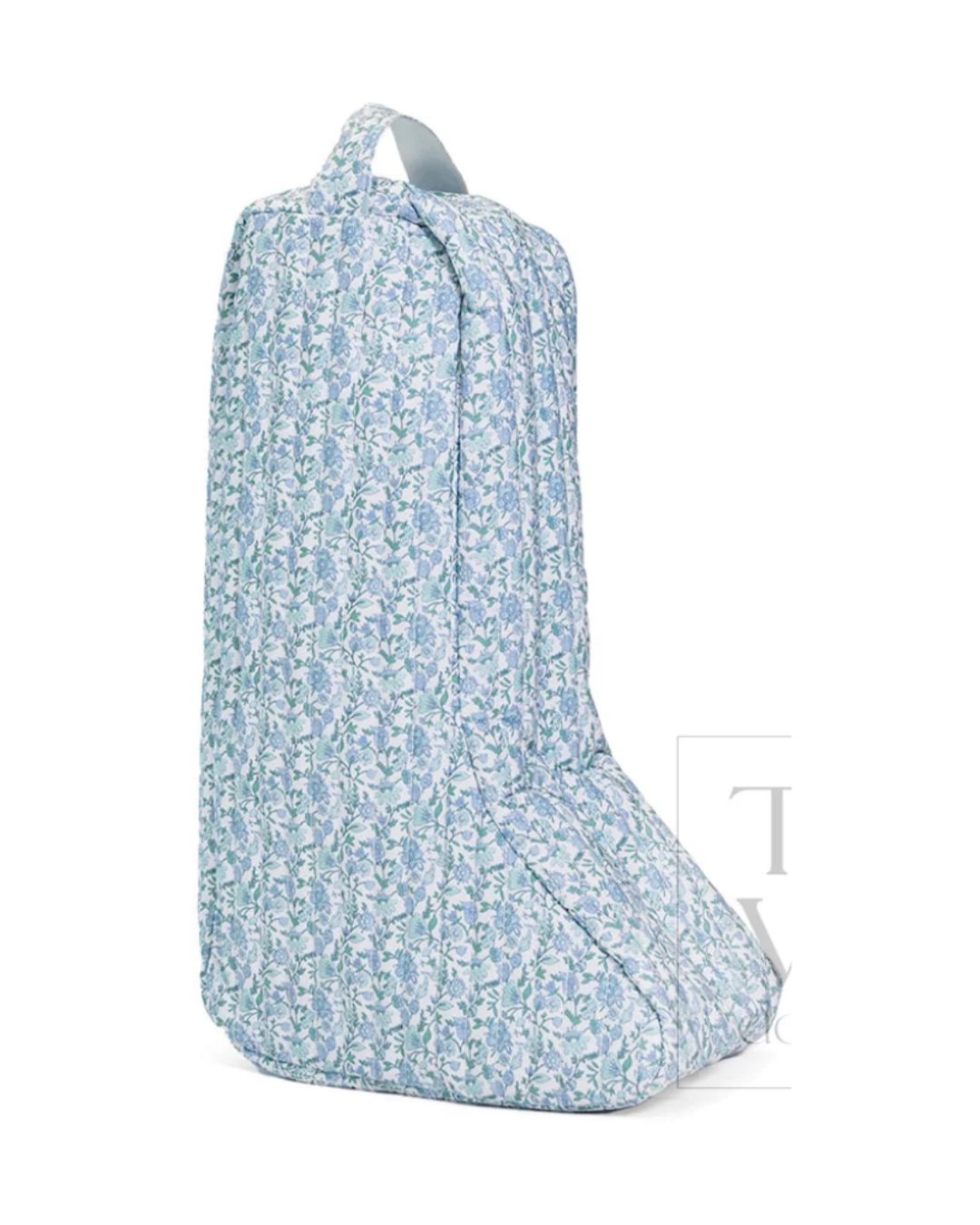 TRVL Quilted Boot Bag in Hamptons Floral, quilted boot and shoe bag