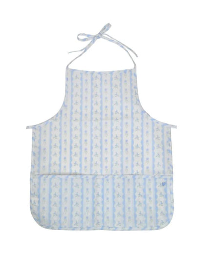 TRVL Apron - Ribbon Floral Blue