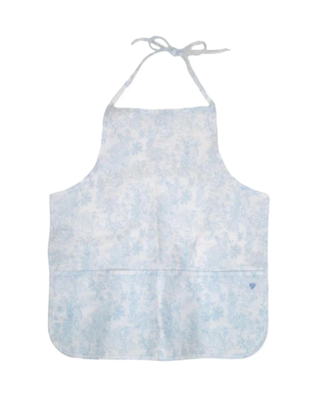TRVL Apron - Bunny Toile Blue