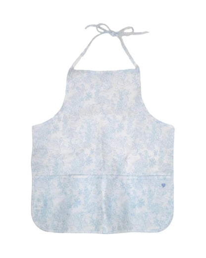 TRVL Apron - Bunny Toile Blue