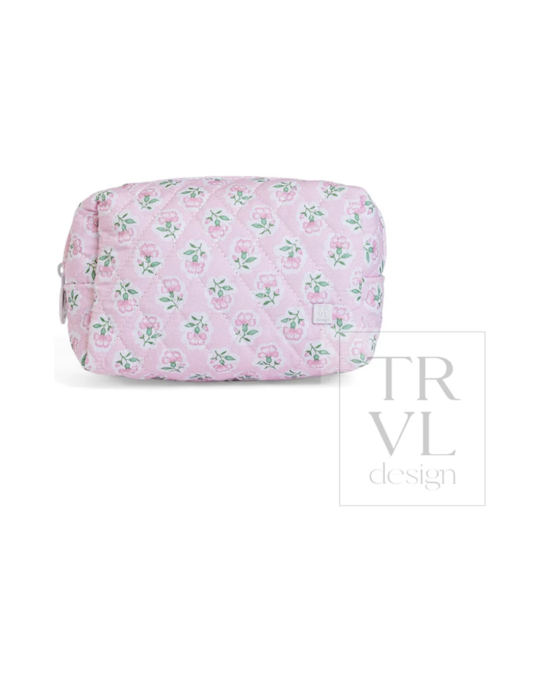 TRVL Quilted Mini Day Bag in Petite Fleur Pink, compact quilted bag