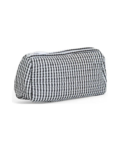 TRVL Quilted Pochette Bag - Gingham Black