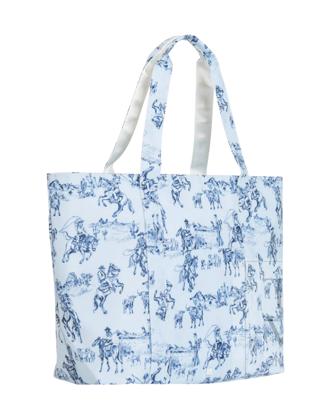 TRVL Jumbo Tote - Cowboy Toile
