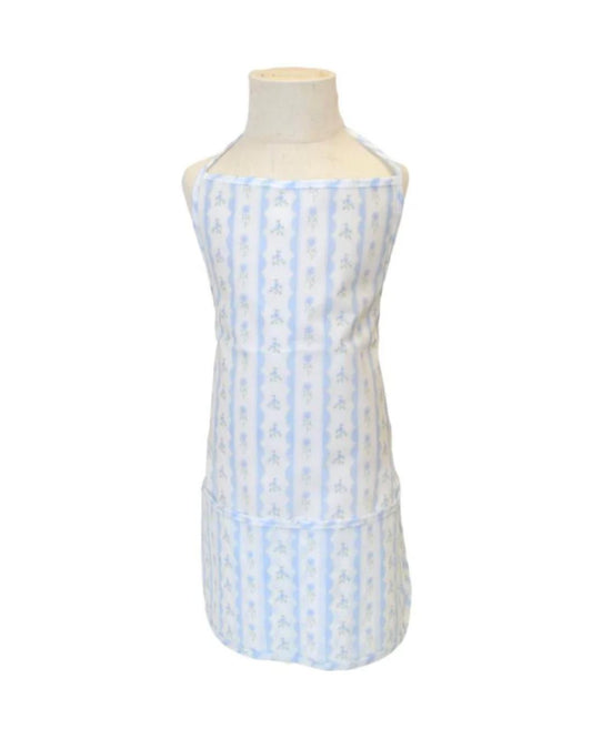 TRVL Apron - Ribbon Floral Blue