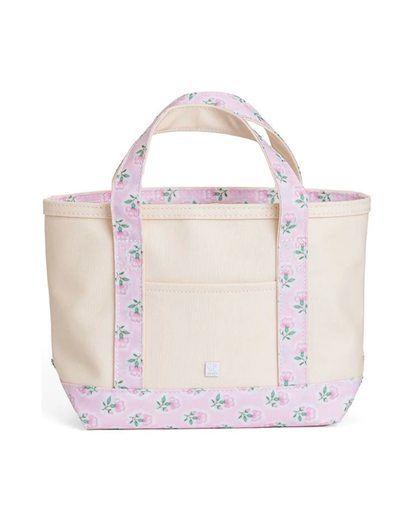 TRVL Mini Tote - Petite Fleur Pink Trim
