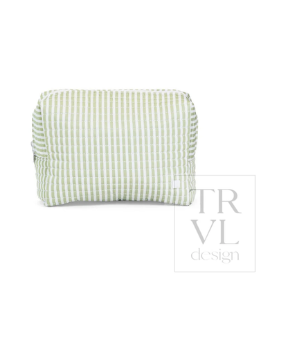 TRVL Quilted Stroller Bag Bundle - Pimlico Stripe Sage