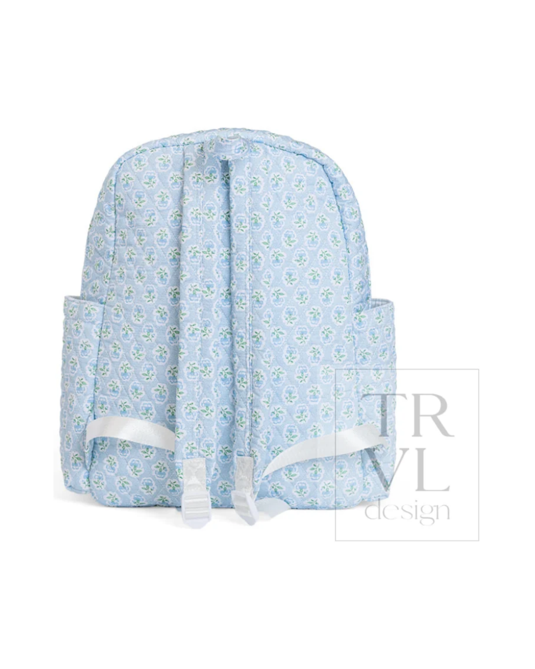 TRVL Quilted XL Backpacker - Petite Fleur Blue