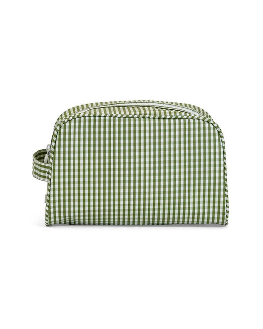 TRVL Stowaway Toiletry Bag - Gingham Moss