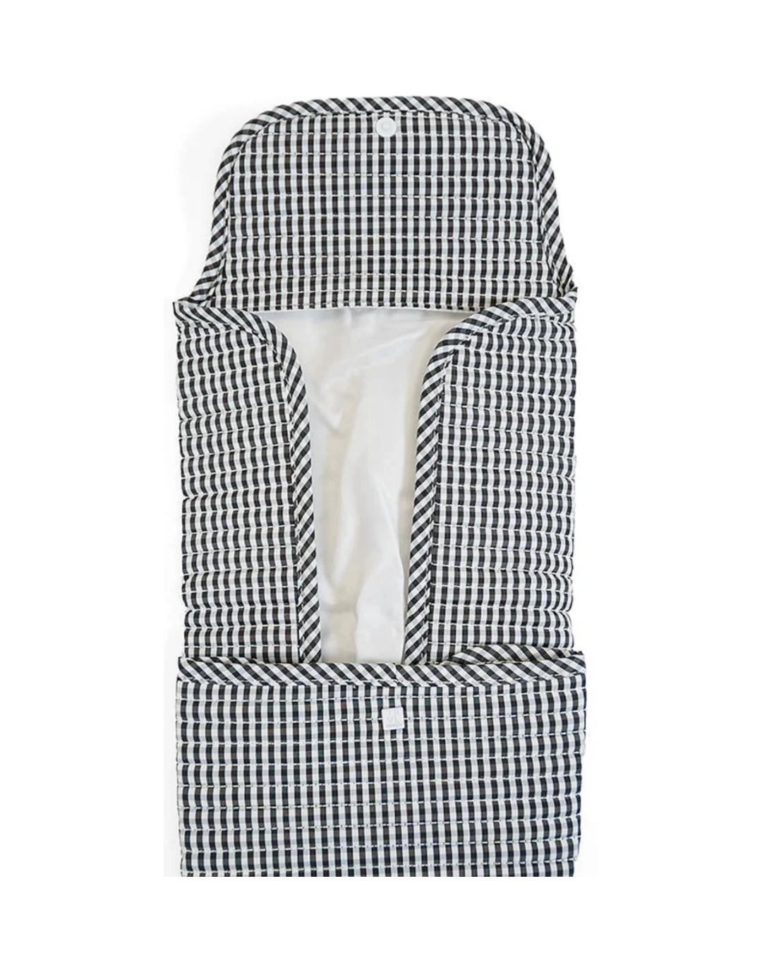 TRVL Quilted Changing Mat - Gingham Black