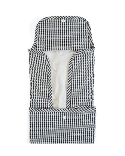 TRVL Quilted Changing Mat - Gingham Black