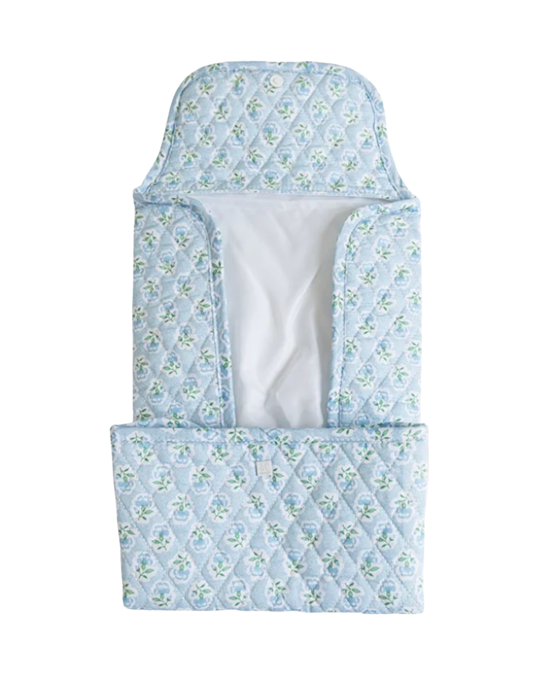 TRVL Quilted Changing Mat - Petite Fleur Blue