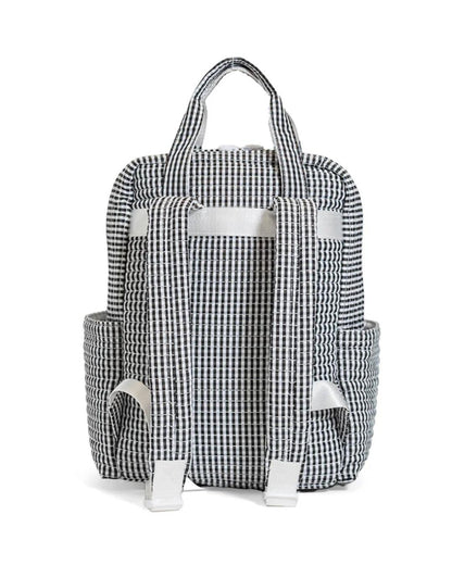 TRVL Quilted All You Need Diaper Bag - Gingham Black