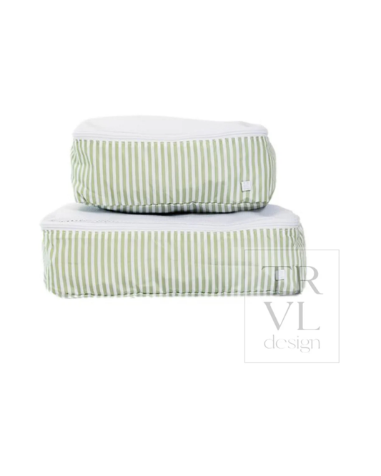 TRVL Mini Squad Packing Cubes - Pimlico Stripe Sage