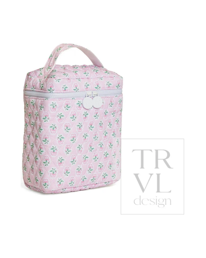 TRVL Quilted Go Go Insulated Lunch Bag - Petite Fleur Pink