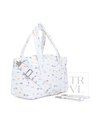 TRVL Quilted Stroller Bag Bundle - Safari
