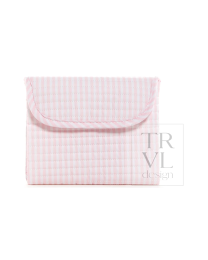 TRVL Quilted Stroller Bag Bundle - Pimlico Stripe Pink