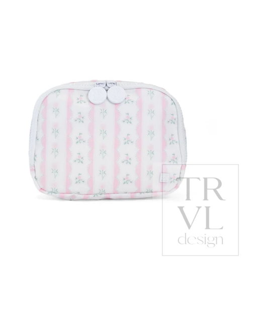 TRVL Crossbody Bag - Ribbon Floral Pink