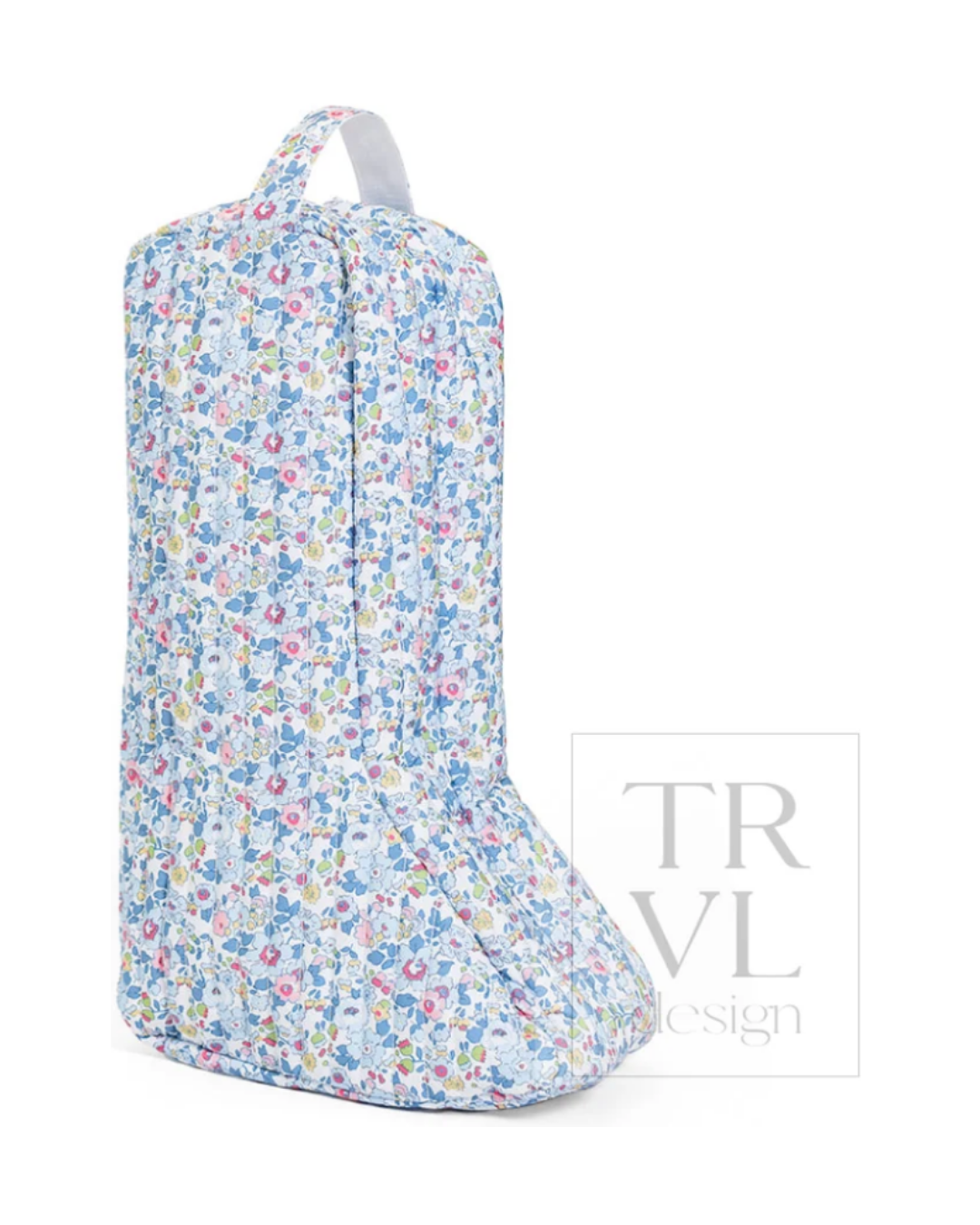 TRVL Quilted Boot Bag in Bridgehampton Floral, quilted boot and shoe bag